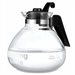 Medelco Glass 12 Cup Stove Top Whistling Tea Kettle